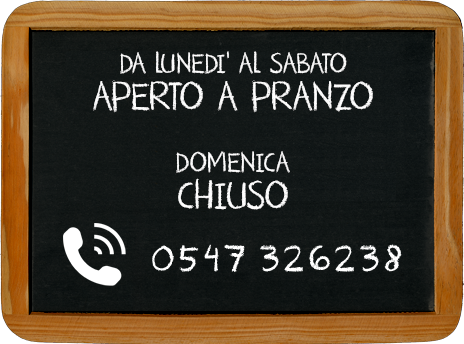 Ristorante Bio, prenota allo 0547 326238